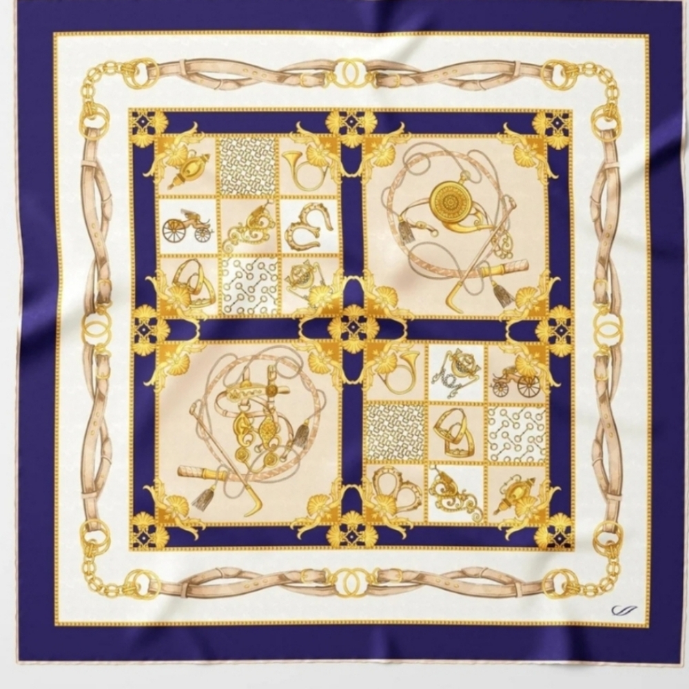 Stunning  Silk Foulard  head scarf for Women PRICE FIRM its Brand Nrw With Tags